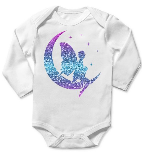 Glitter Fairy Elf Fairytale Women Girls Gift Long Sleeve Baby One-Piece
