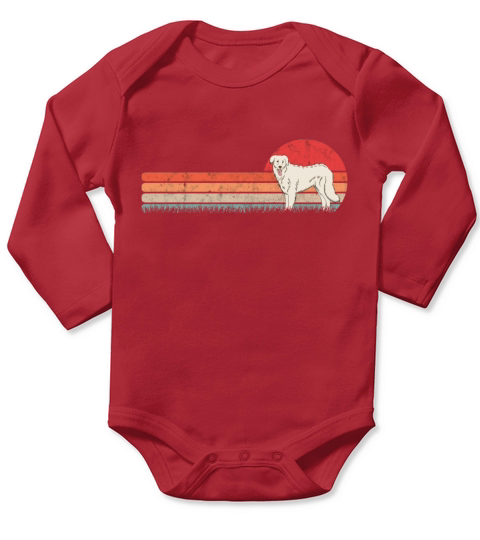 Kuvasz Retro Owner Vintage Long Sleeve Baby One-Piece