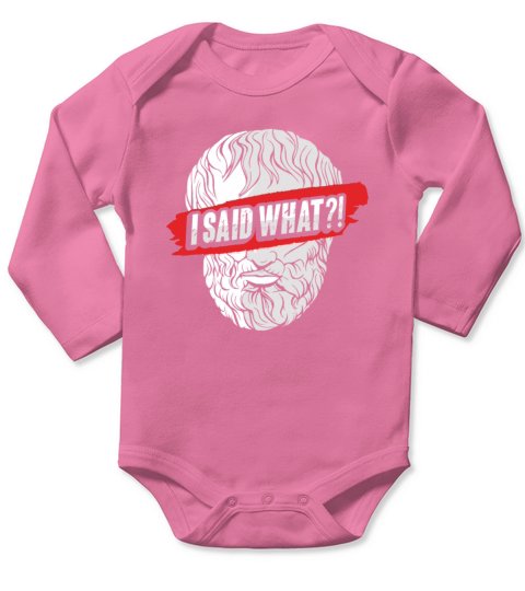 Socrates Philosophy Design for Philosophy Student Long Sleeve Baby One-Piece