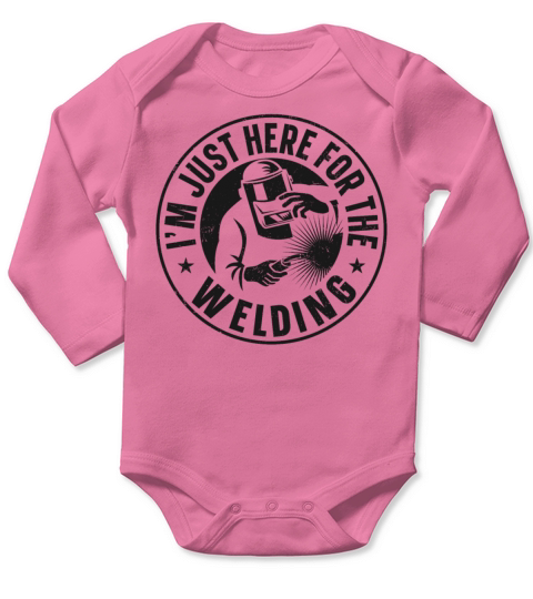 Welder Welding Vintage Im Just Long Sleeve Baby One-Piece