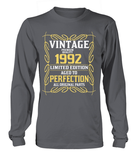 1992 Original vintage vintage retro birthday Long sleeved Unisex