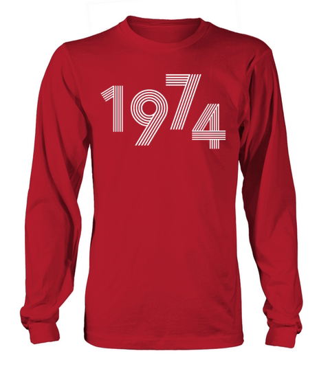 48th Birthday For Women Vintage 1974 Long sleeved Unisex