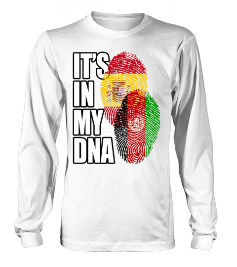 Afghan And Spaniard Mix Heritage DNA Flag Long sleeved Unisex