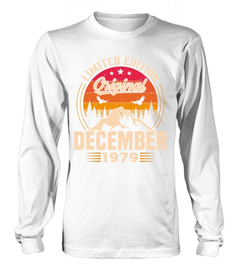 Birthday Gift December 1979 Vintage Retro Long sleeved Unisex