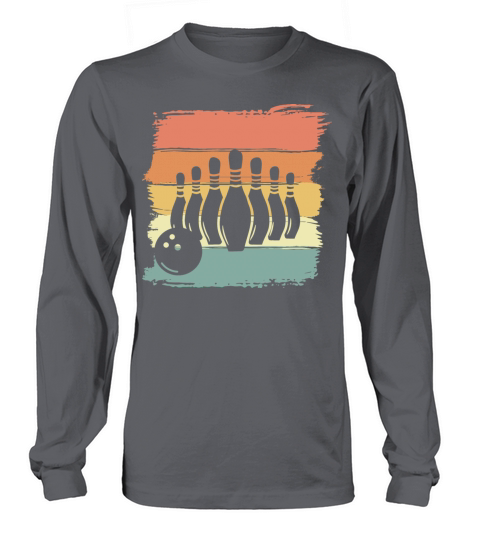 Bowling retro vintage Long sleeved Unisex