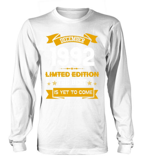 December 1992 Birthday Surprise Long sleeved Unisex