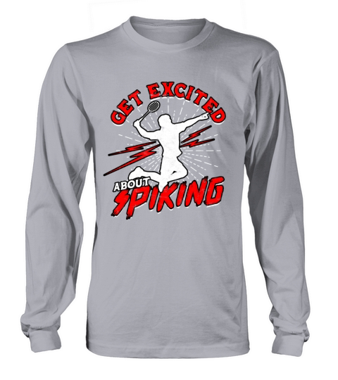 Get Excited About Spiking Sport Badminton Player Long sleeved Unisex