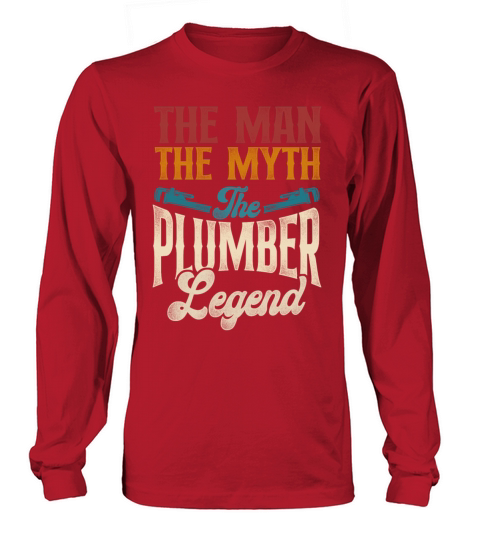 Plumbing Plumber Dad Vintage Retro Long sleeved Unisex