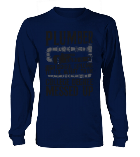 Plumbing Plumber Vintage Plumber Long sleeved Unisex