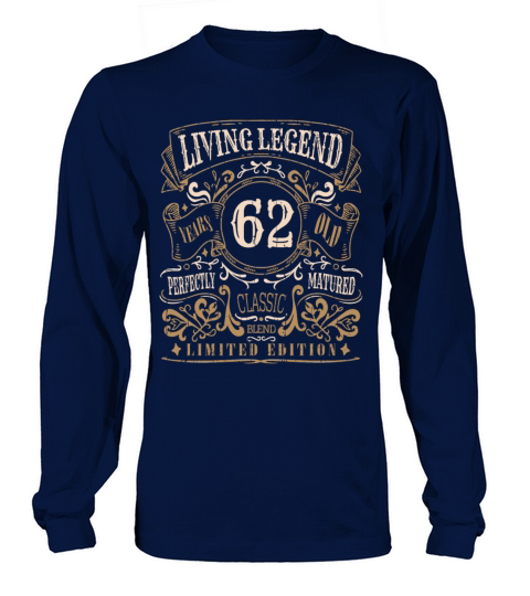 Retro Vintage Birth Whiskey Age 62 Years Old Long sleeved Unisex