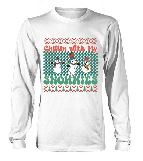 Merry Christmas retro vintage pink santa claus Long sleeved Unisex