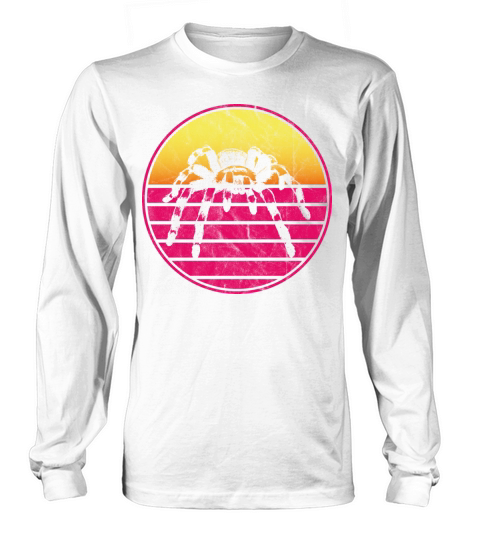 Tarantula Vintage Sunset Retro Cute Womens Tarant Long sleeved Unisex