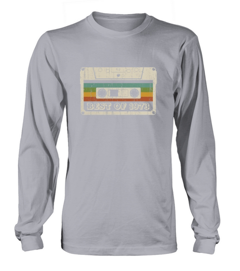 Vintage Cassette Best of 1973 Birthday Gift Long sleeved Unisex