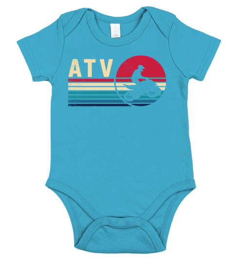 all terrain vehicles aesthetic vintage art retro t Short Sleeve Baby One-Piece