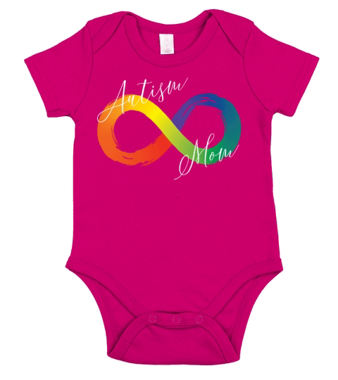 Autism Mom Infinity Symbol Spectrum Autism Short Sleeve Baby One-Piece