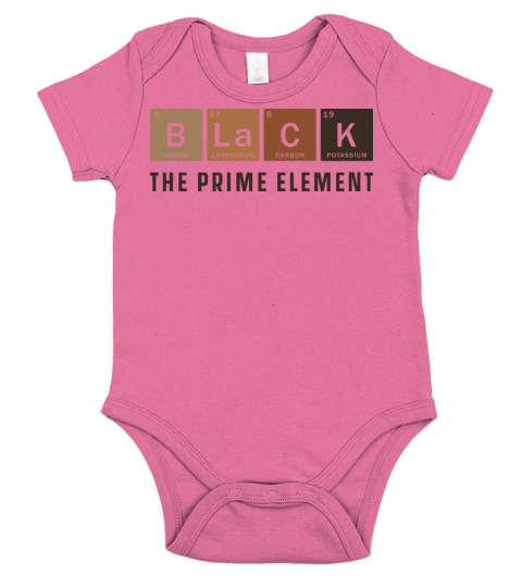 Black The Prime Element - Black History Month Short Sleeve Baby One-Piece