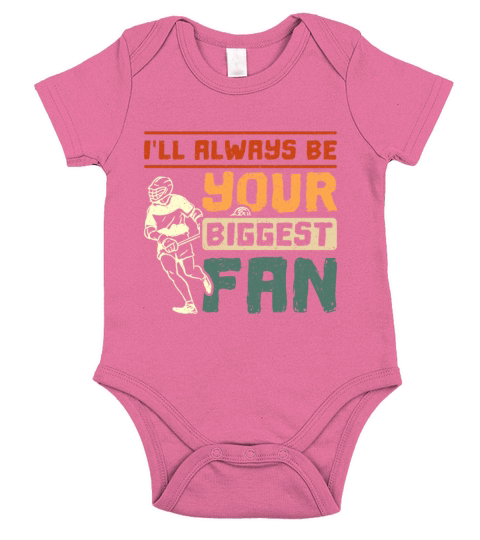 Ill always be your biggest fan vintage Lacrosse Short Sleeve Baby One-Piece