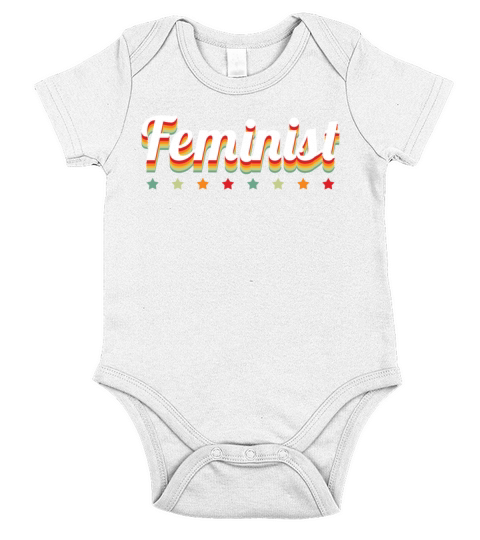 International Womens Day Girl Feminist Vintage Short Sleeve Baby One-Piece