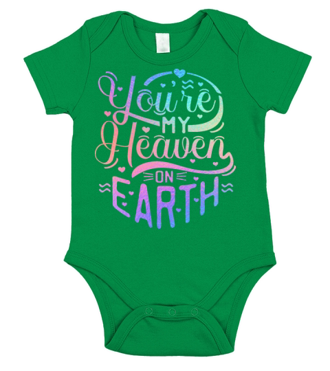 Iridescent Valentine - You are my Heaven Short Sleeve Baby One-Piece