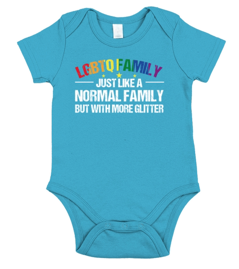 LGBTQ Family Gay Pride Month Rainbow Short Sleeve Baby One-Piece