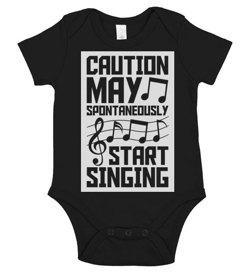 may spontaneously start singing Short Sleeve Baby One-Piece