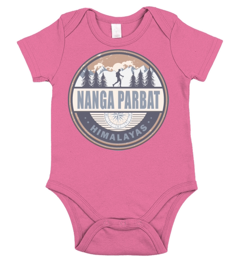 Nanga Parbat Himalayas Pakistan Vintage Hiking Short Sleeve Baby One-Piece