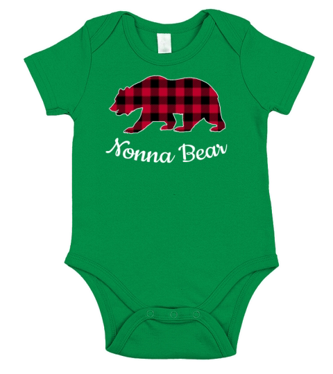 Nonna Bear Short Sleeve Baby One-Piece