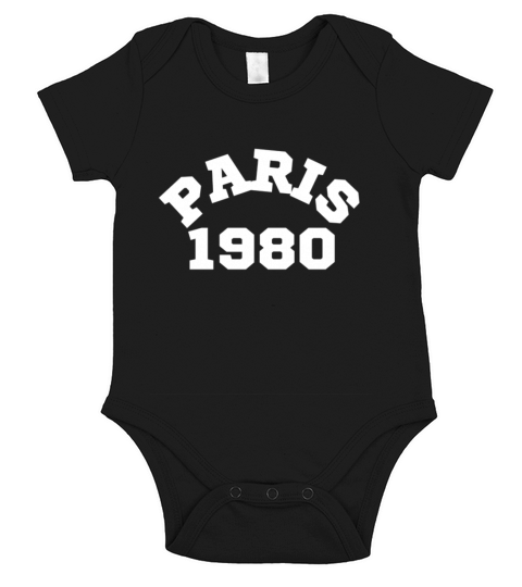 Paris 1980 Short Sleeve Baby One-Piece
