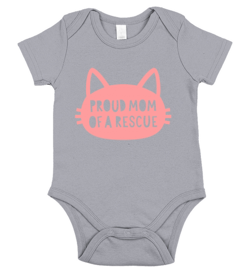 Proud Mom of a Rescue Short Sleeve Baby One-Piece