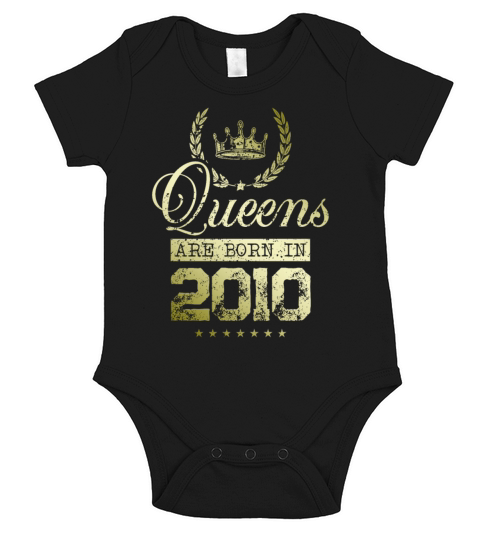 Queens born in 2010 Short Sleeve Baby One-Piece
