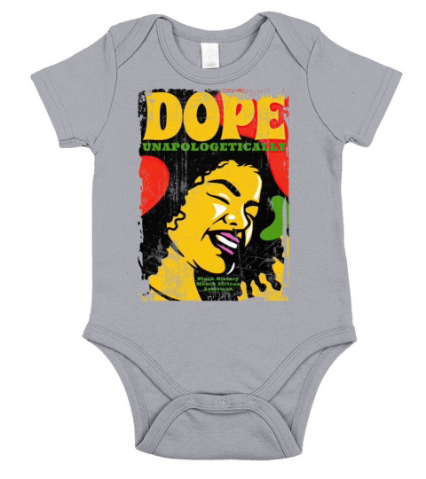Unapologetically Dope Black History Month African Short Sleeve Baby One-Piece