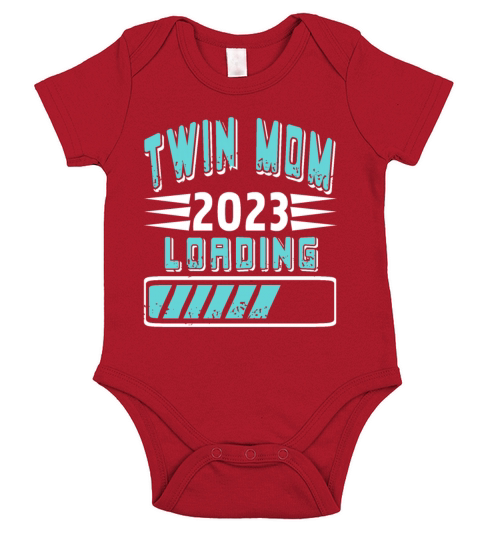 Womens Twin Mama Twin Mom to Be Pregnancy Short Sleeve Baby One-Piece