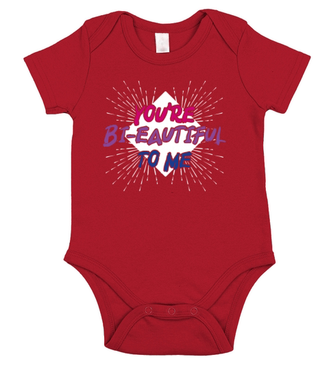 Youre Bi-Eautiful To Me Bisexual Pride Short Sleeve Baby One-Piece