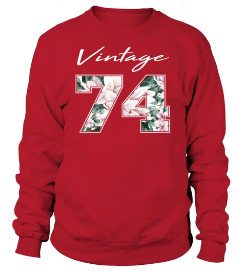 1974 Vintage born in Retro age Birthday gift idea Sweatshirt Unisex