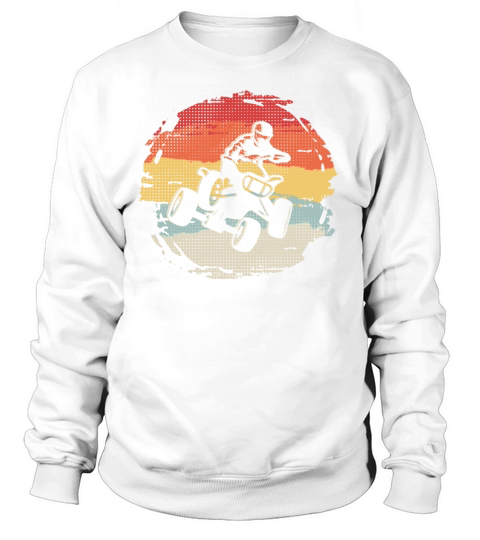 ATV Bike Vintage Motocross 4 wheeler Quad Sweatshirt Unisex