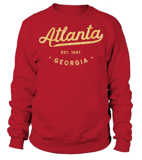Classic Retro Vintage Atlanta Woodgrain Usa Sweatshirt Unisex