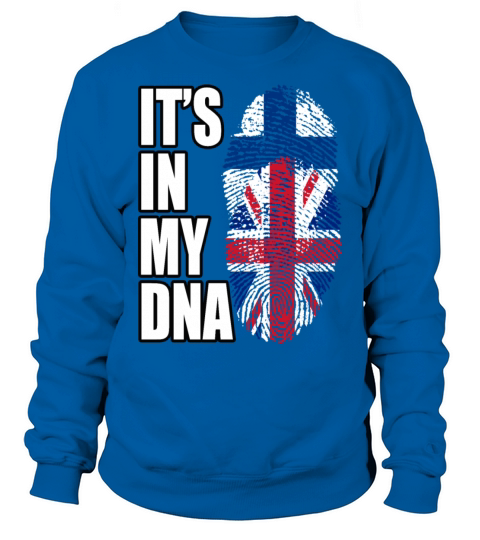 Finland And British Mix Heritage DNA Flag Sweatshirt Unisex