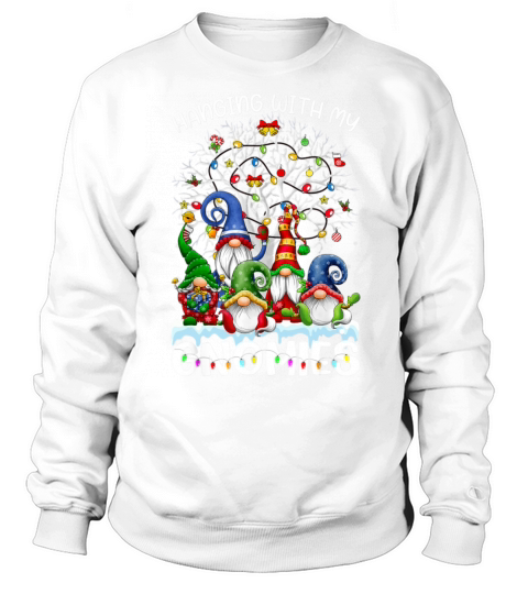Hanging With My Gnomies Nordic Santa Gnome Christm Sweatshirt Unisex