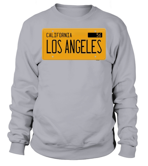 Los Angeles California 1956 yellow license plate Sweatshirt Unisex