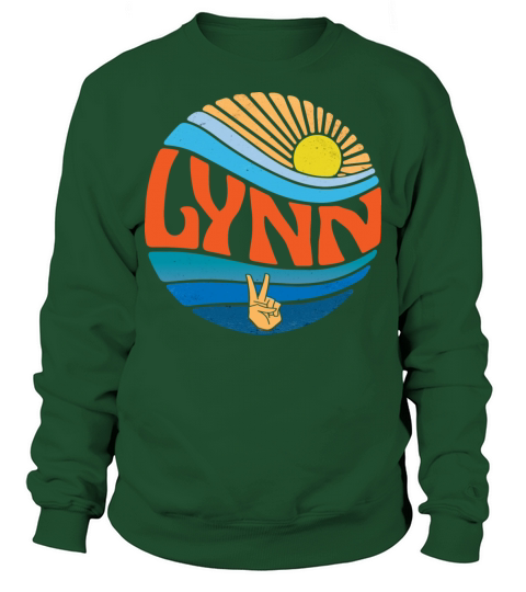 Lynn Shirt Vintage Sunset Lynn Groovy Tie Dye Sweatshirt Unisex
