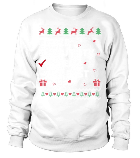 Nice Naughty List Christmas Funny Tried my Best Sweatshirt Unisex