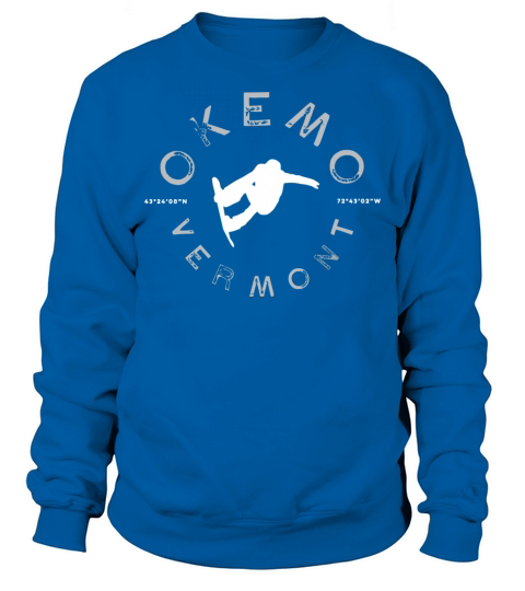 Okemo Mountain Graphic Vintage Snowboard Sweatshirt Unisex