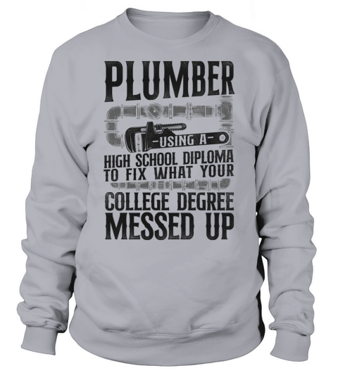 Plumbing Plumber Vintage Plumber Sweatshirt Unisex