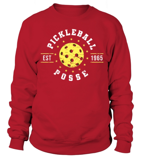 Retro Vintage Pickleball Posse For Pickers Sweatshirt Unisex