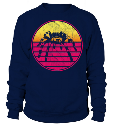Tarantula Vintage Sunset Retro Cute Womens Tarant Sweatshirt Unisex