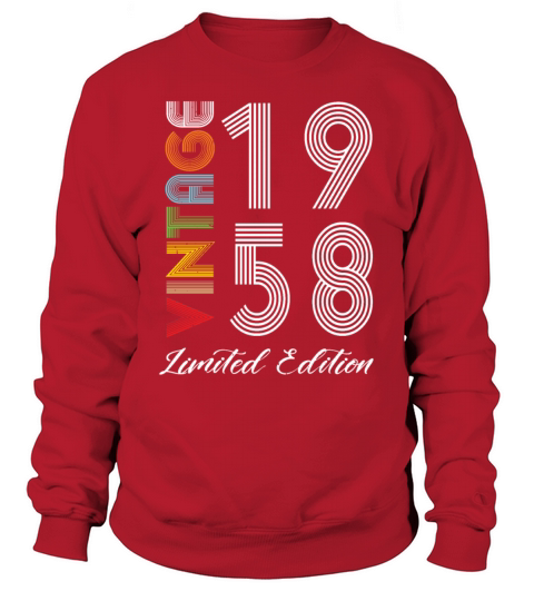 Vintage 1958 Vintage Birthday Retro Vintage Sweatshirt Unisex