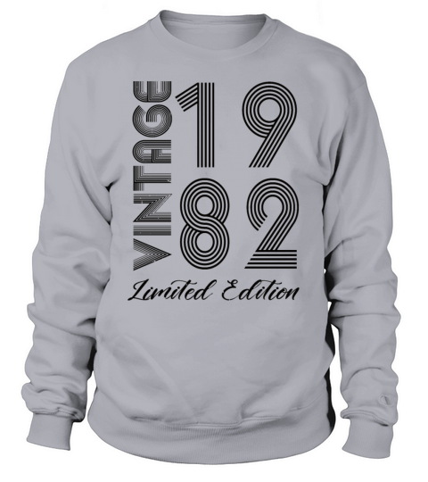 Vintage 1982 Vintage Birthday Retro Vintage Sweatshirt Unisex