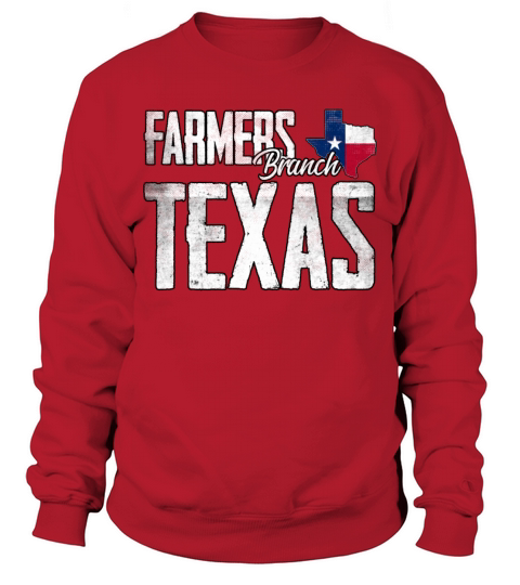 Vintage Farmers Branch Texas Flag Sweatshirt Unisex