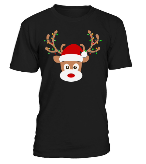 Merry Christmas object Reindeer Xmas light T-Shirt Unisex