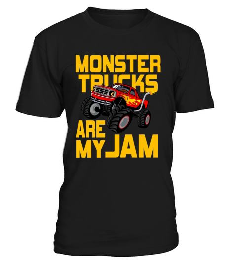 Monster Trucks Are My Jam Vintage Retro T-Shirt Unisex